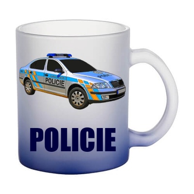 Hrnek skleněný Policie