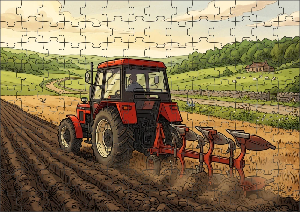 Moon River traktor I. puzzle 120 dílků