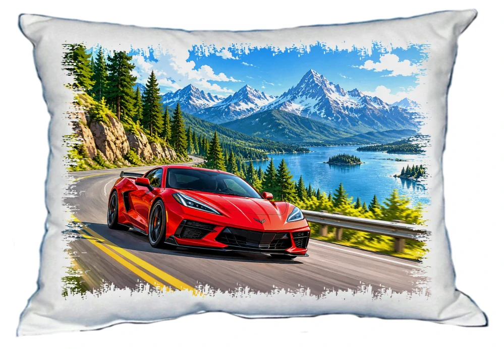 Moon River Chevrolet Corvette polštářek 30 x 40 cm