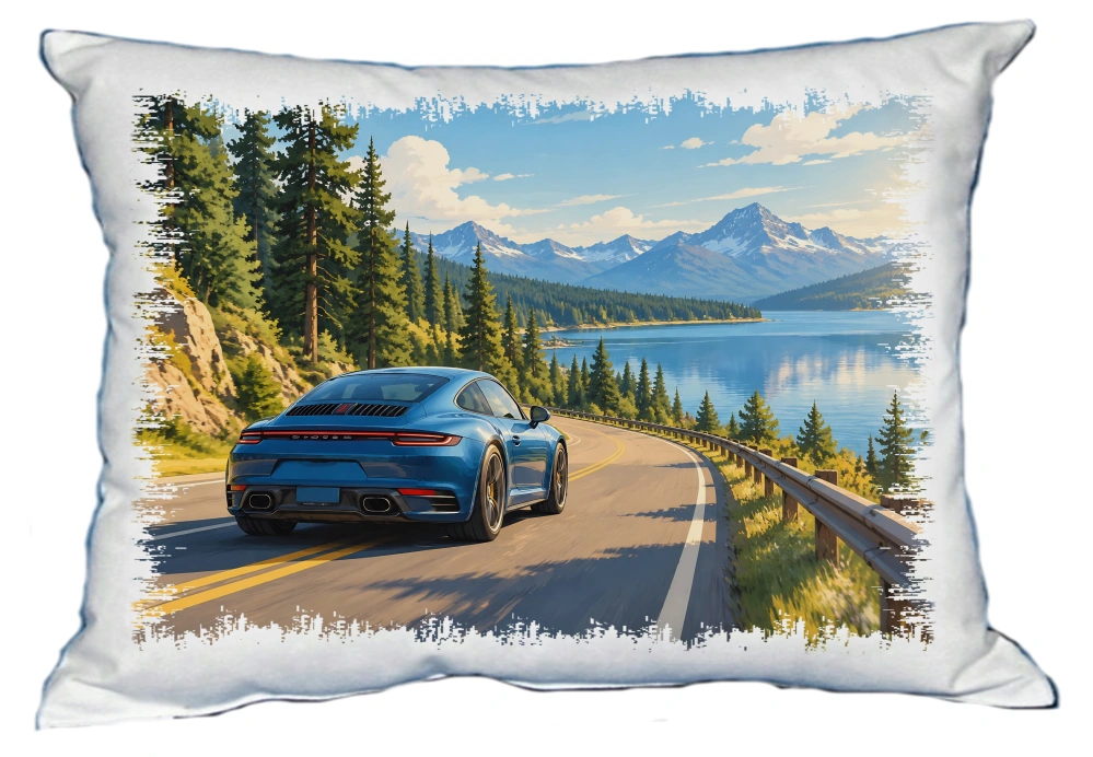 Moon River Porsche dětský polštářek 30 x 40 cm