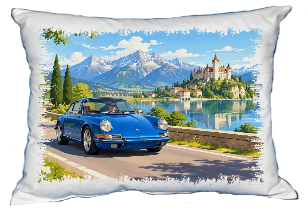 Moon River Porsche polštářek 30 x 40 cm