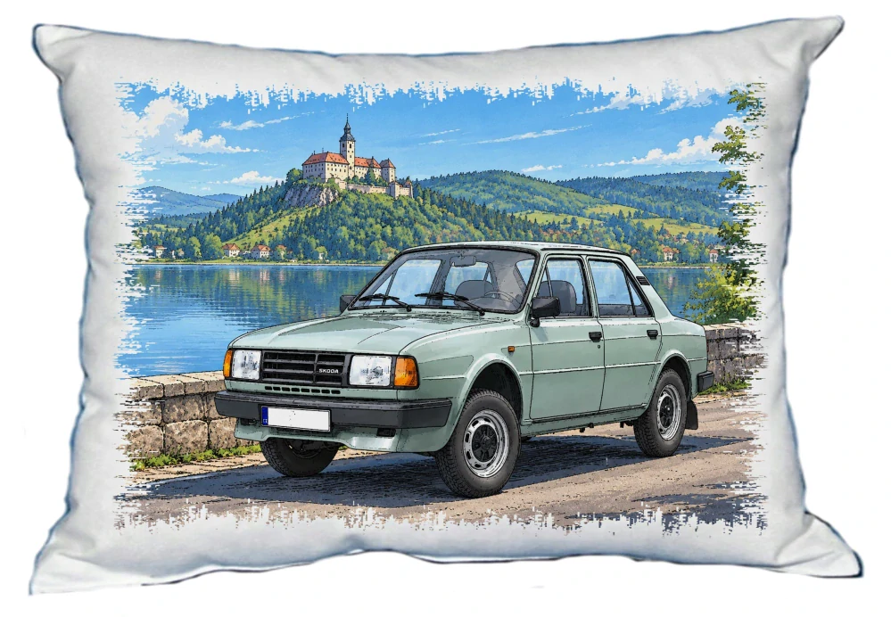 Moon River České auto veterán č. 06 polštářek 30 x 40 cm