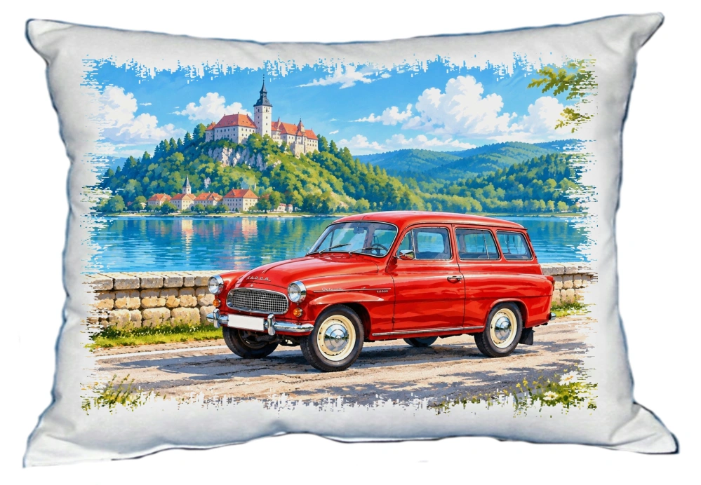 Moon River České auto veterán č. 09 polštářek 30 x 40 cm