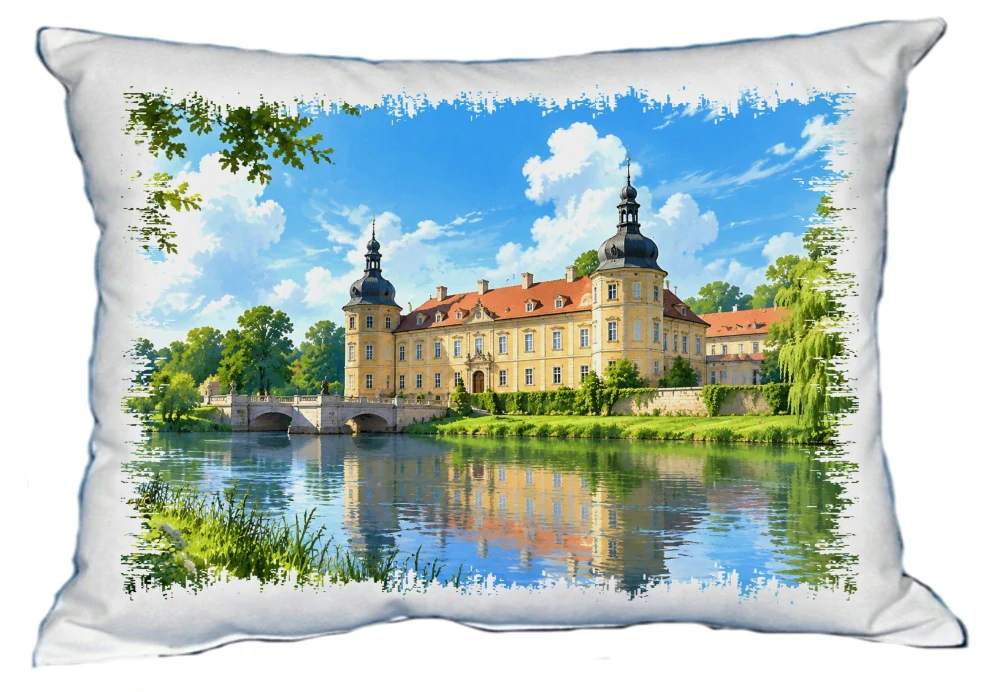 Moon River Hrady a zámky České republiky č. 25 polštářek 30 x 40 cm