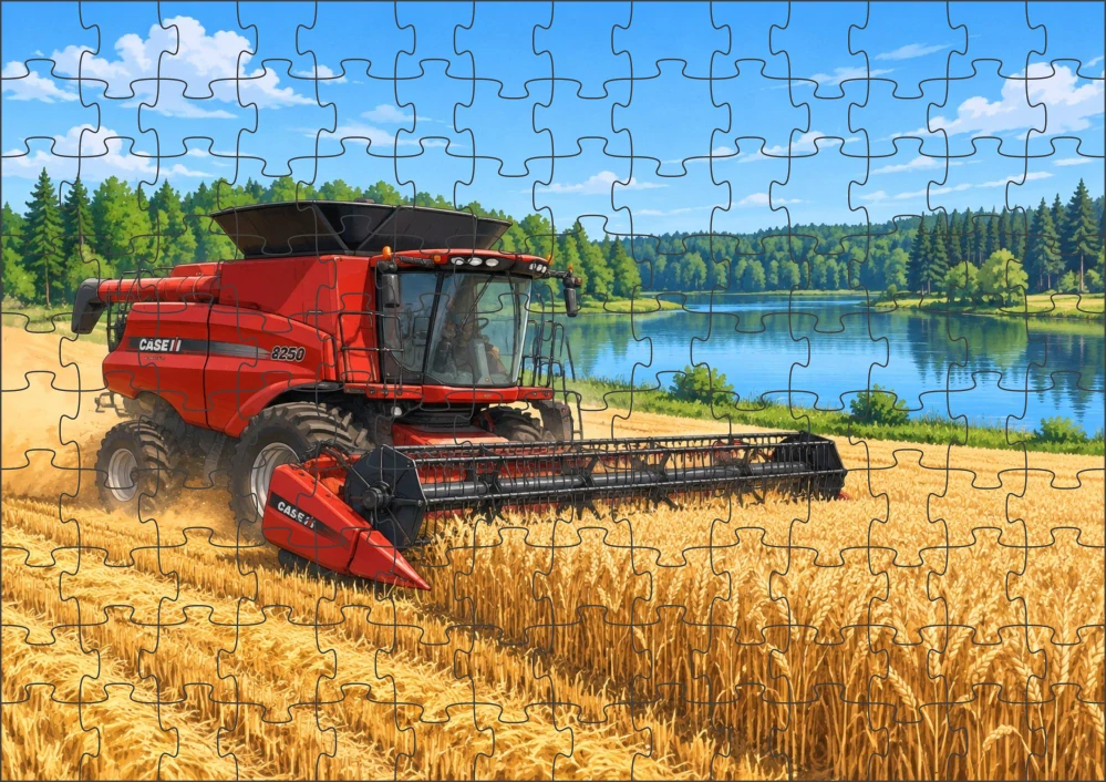 Moon River CASE kombajn puzzle 120 dílků