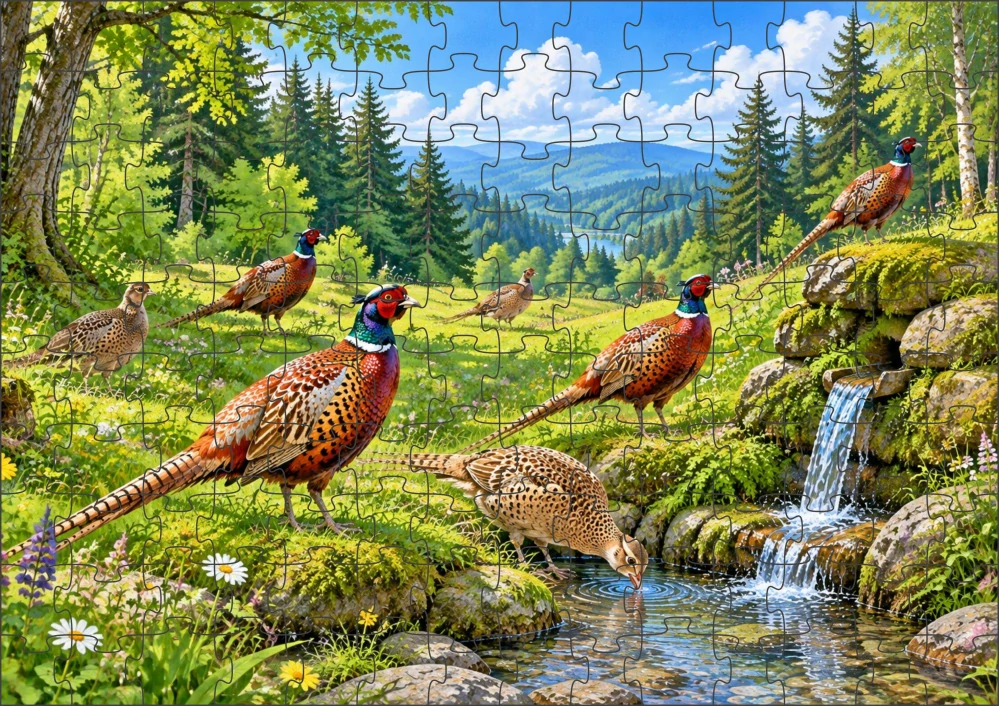 Moon River Lovu Zdar Bažant Puzzle pro myslivce 300 dílků