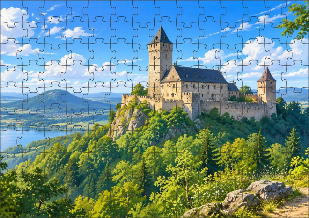 Moon River Hrady a zámky České republiky č. 01 puzzle 500 dílků