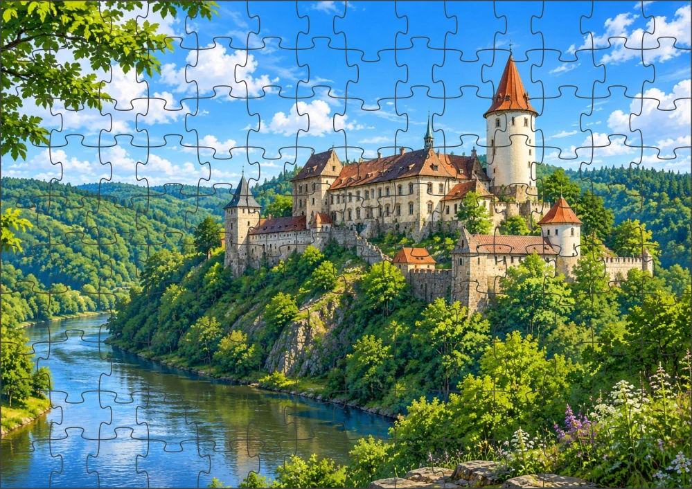 Moon River Hrady a zámky České republiky č. 11 puzzle 300 dílků