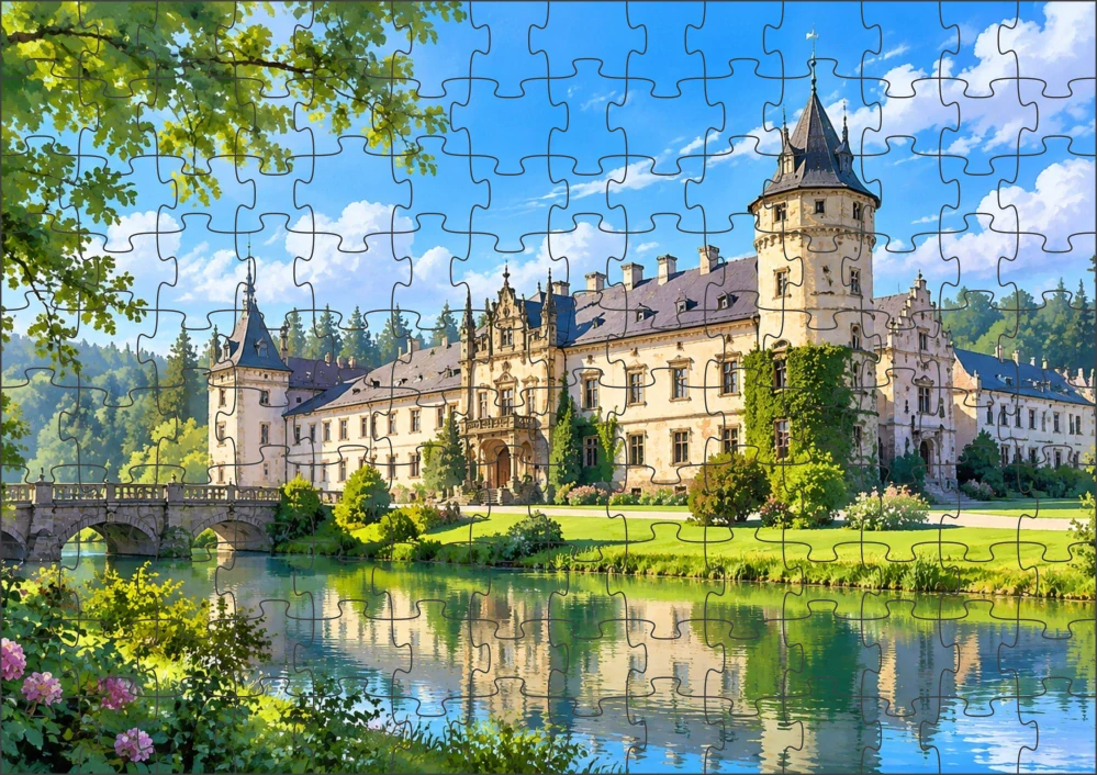 Moon River Hrady a zámky České republiky č. 21 puzzle 120 dílků