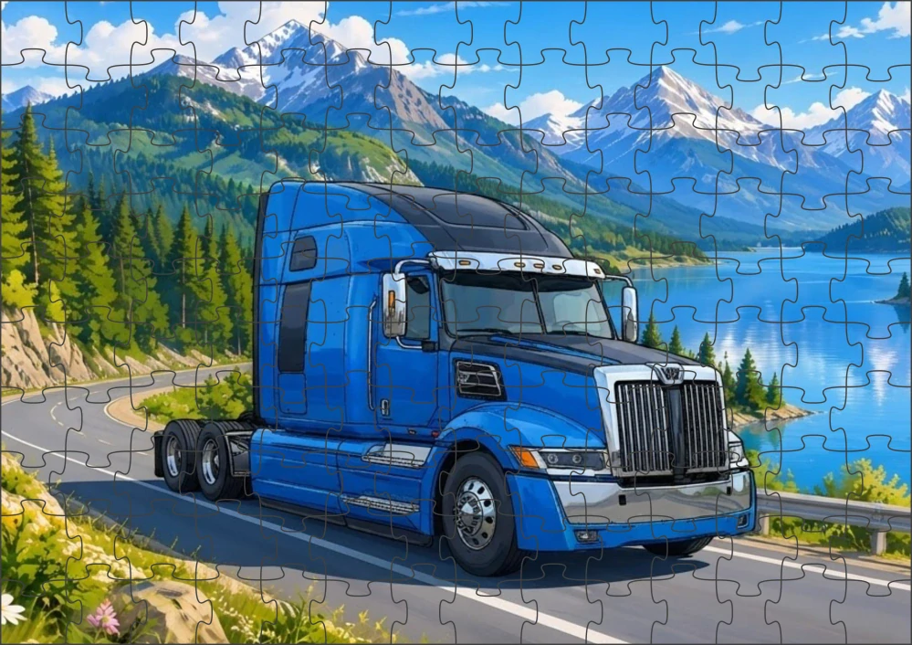 Moon River Western Star nákladní auto puzzle 300 dílků