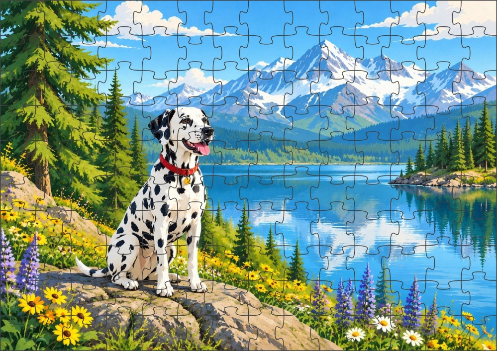 Moon River Dalmatin Puzzle 120 dílků