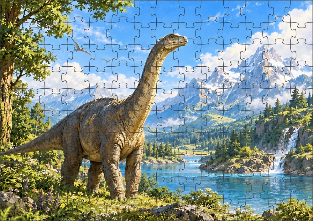 Moon River Dinosaurus puzzle 120 dílků