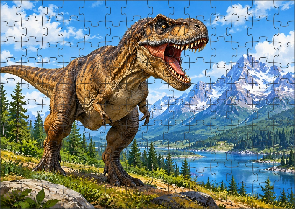 Moon River Tyrannosaurus Rex puzzle 120 dílků
