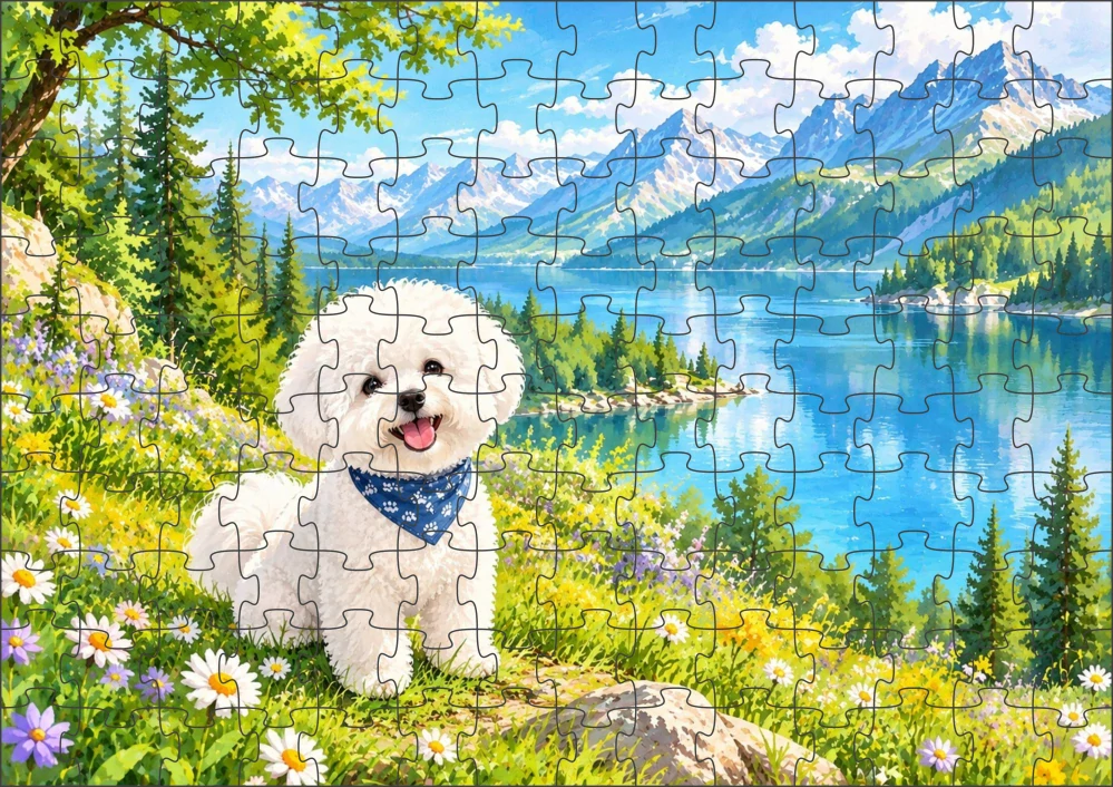 Moon River Bišonek Puzzle 300 dílků