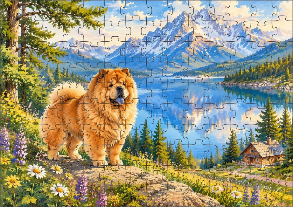Moon River Čau Čau Puzzle 500 dílků