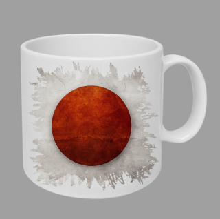 Moon River JAPONSKO hrnek s vlajkou obsah 450 ml