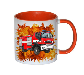 Moon River IVECO TRAKKER HASIČI  hrneček s hasičským autem  obsah 330 ml