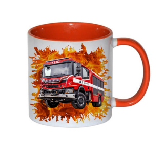 Moon River SCANIA HASIČI  hrneček s hasičským autem  obsah 330 ml