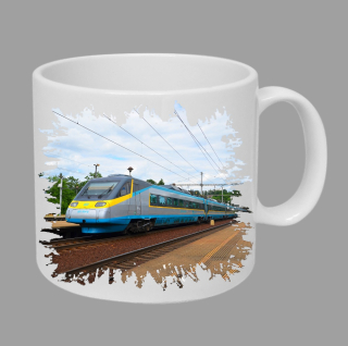 Moon River 681 004-8 hrnek s lokomotivou vlakem  obsah 330 ml