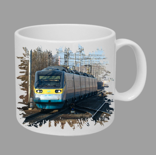 Moon River 681 006-3 hrnek s lokomotivou vlakem  obsah 330 ml