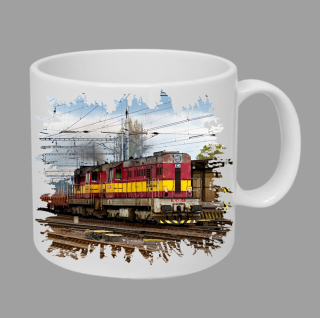 Moon River 742 435-1 hrnek s lokomotivou vlakem  obsah 330 ml