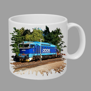 Moon River 750 111-7 hrnek s lokomotivou vlakem  obsah 330 ml