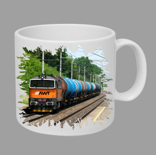 Moon River 753 714-5 hrnek s lokomotivou vlakem  obsah 330 ml