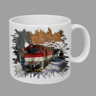 Moon River 754 032-1 hrnek s lokomotivou vlakem  obsah 330 ml