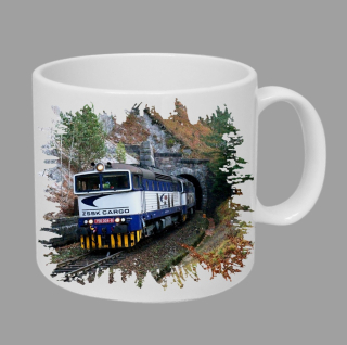 Moon River 756 004-8 hrnek s lokomotivou vlakem  obsah 330 ml