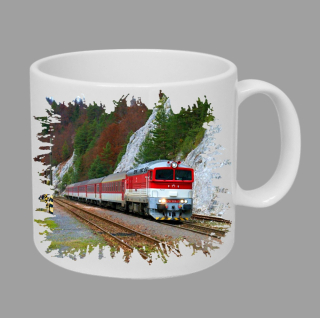 Moon River 757 004-7 hrnek s lokomotivou vlakem  obsah 330 ml