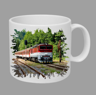 Moon River 757 005-4 hrnek s lokomotivou vlakem  obsah 330 ml
