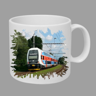 Moon River Elefant 971 025-2 hrnek s lokomotivou vlakem  obsah 330 ml