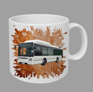 Moon River Iveco II hrnek s autobusem oranžový obsah 330 ml