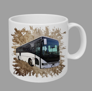 Moon River Iveco Arway hrnek s autobusem hnědý obsah 330 ml