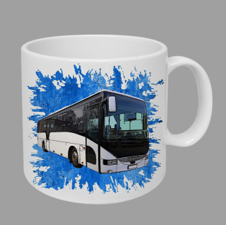 Moon River Iveco Arway hrnek s autobusem modrý obsah 330 ml