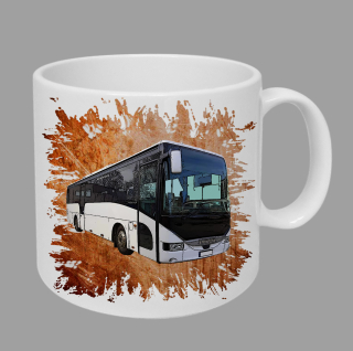Moon River Iveco Arway hrnek s autobusem oranžový obsah 330 ml