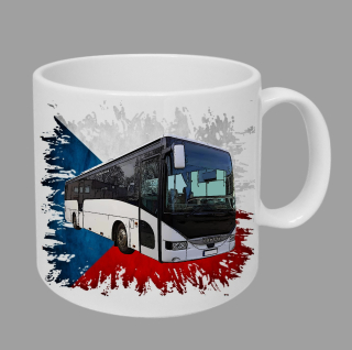 Moon River Iveco Arway hrnek s autobusem vlajka obsah 330 ml