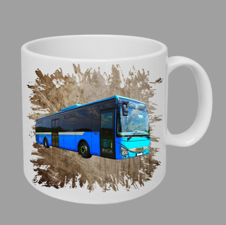 Moon River Iveco Crossway LE Blue hrnek s autobusem hnědý obsah 330 ml
