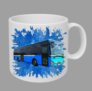 Moon River Iveco Crossway LE Blue hrnek s autobusem modrý obsah 330 ml