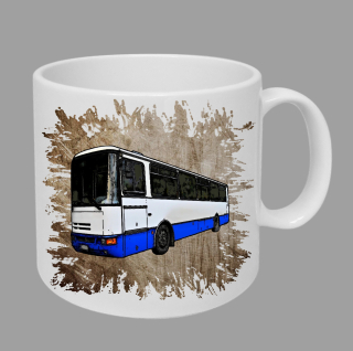 Moon River Karosa hrnek s autobusem hnědý obsah 330 ml