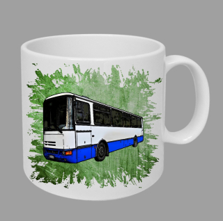 Moon River Karosa hrnek s autobusem zelený obsah 330 ml