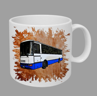 Moon River Karosa hrnek s autobusem oranžový obsah 330 ml