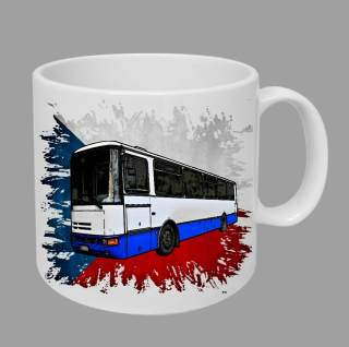 Moon River Karosa hrnek s autobusem vlajka obsah 330 ml