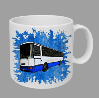 Moon River Karosa hrnek s autobusem modrý obsah 330 ml