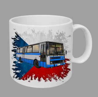 Moon River Karosa C 734 hrnek s autobusem vlajka obsah 330 ml