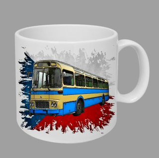 Moon River Karosa ŠL 11 hrnek s autobusem vlajka obsah 330 ml