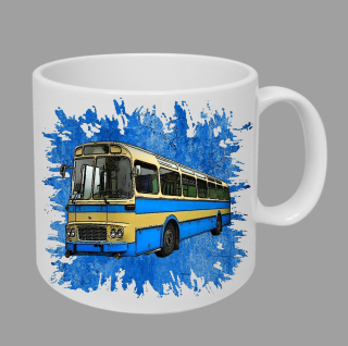 Moon River Karosa ŠL 11 hrnek s autobusem modrý obsah 330 ml