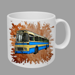 Moon River Karosa ŠL 11 hrnek s autobusem oranžový obsah 330 ml