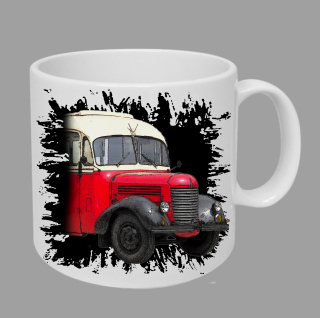 Moon River Praga RND hrnek s autobusem černý obsah 330 ml