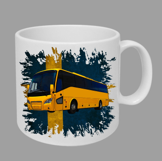 Moon River Scania A30 hrnek s autobusem vlajka obsah 330 ml